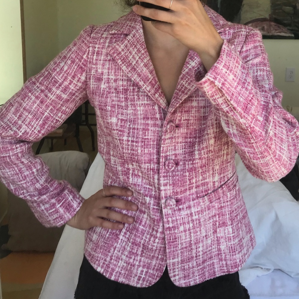 Pendleton Petite Pink Statement Blazer - image 4